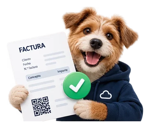 Mascota de Sofelyx analizando facturas y gastos